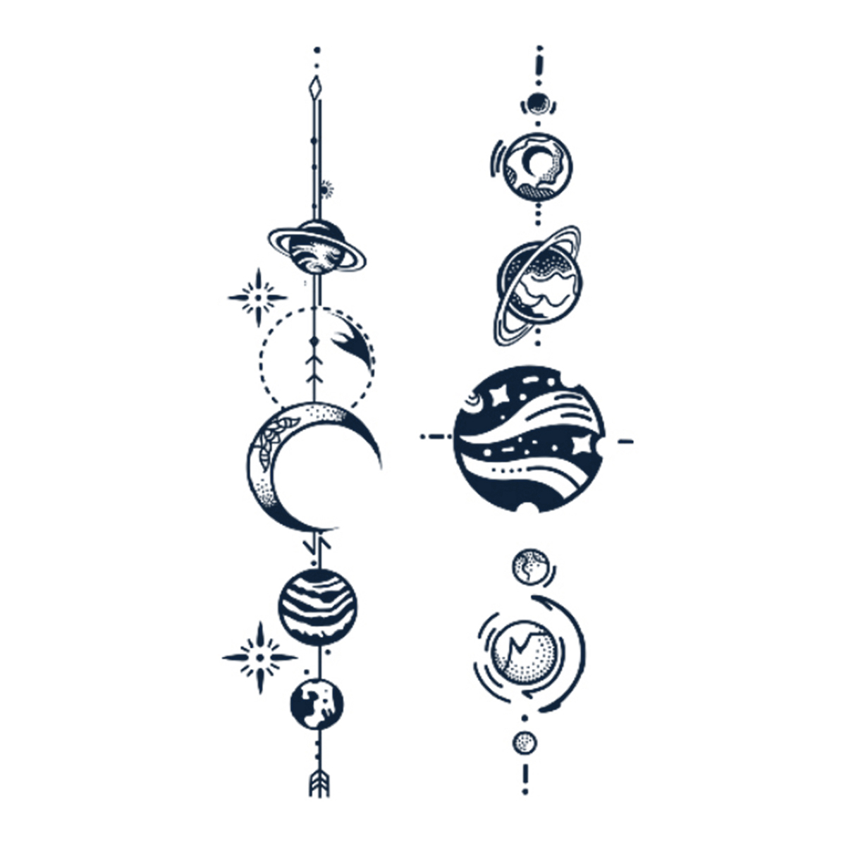 Cosmic Pathways Tattoos