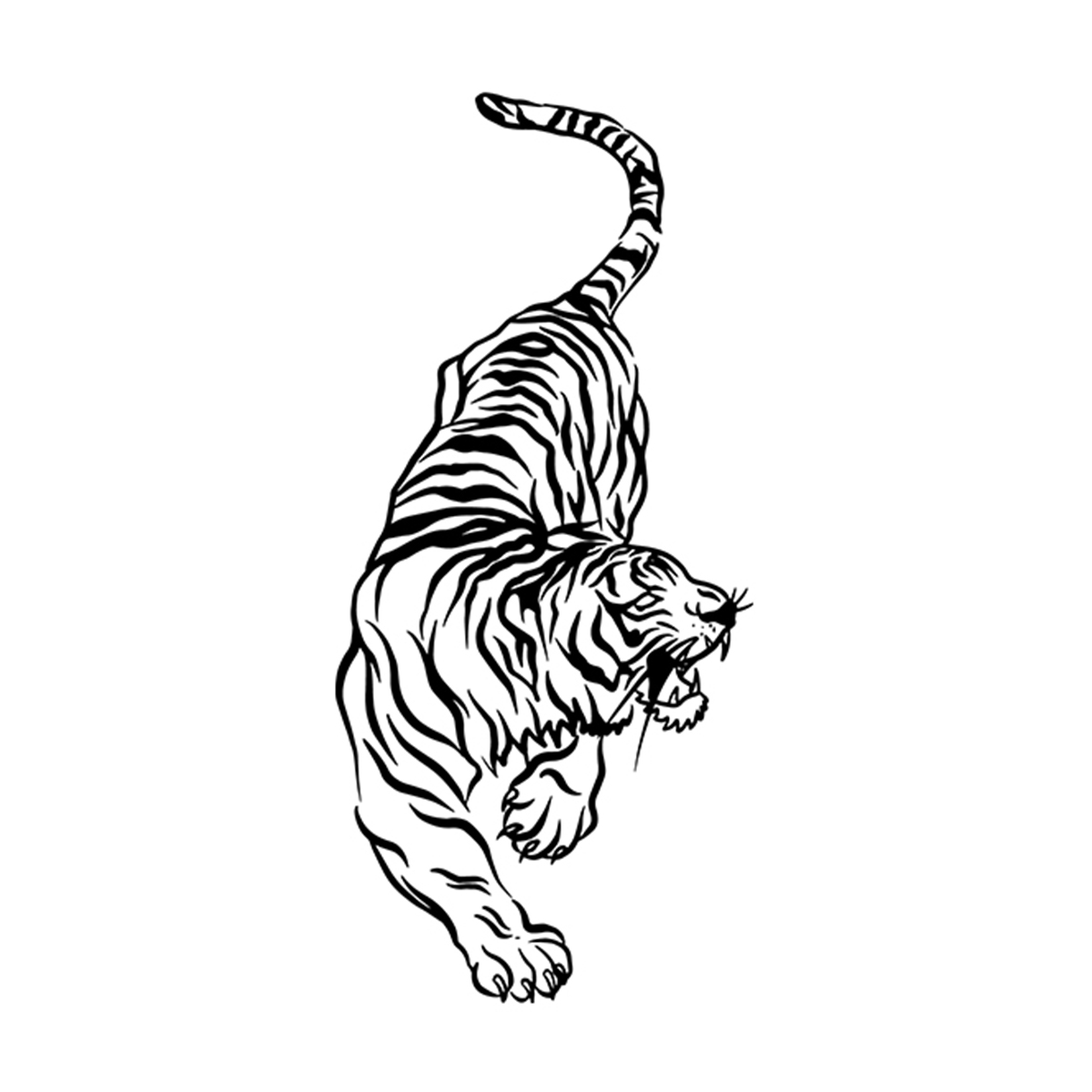 Savage King Tiger Tattoos