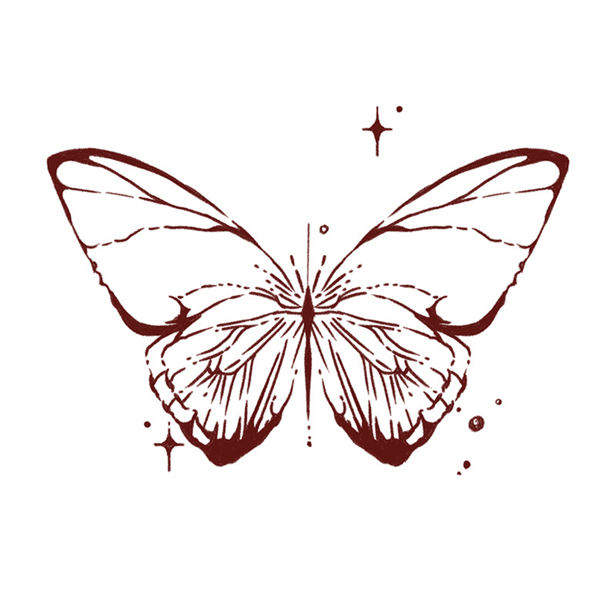 Cocoa Bow Charm Tattoos