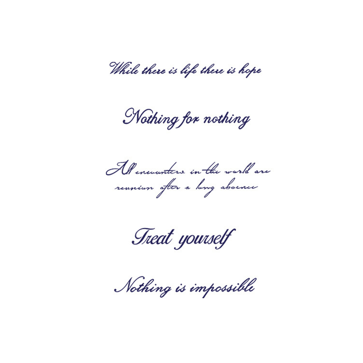 Sapphire Sayings Tattoos
