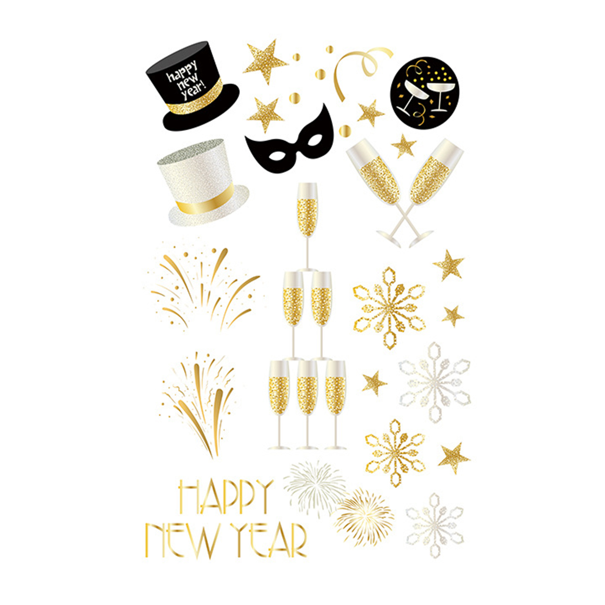 Frosty Fizz Glitter Tattoos