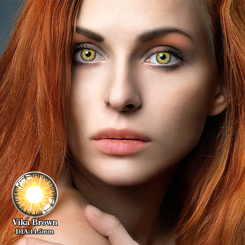 Vika Light Brown Yearly Contact Lenses