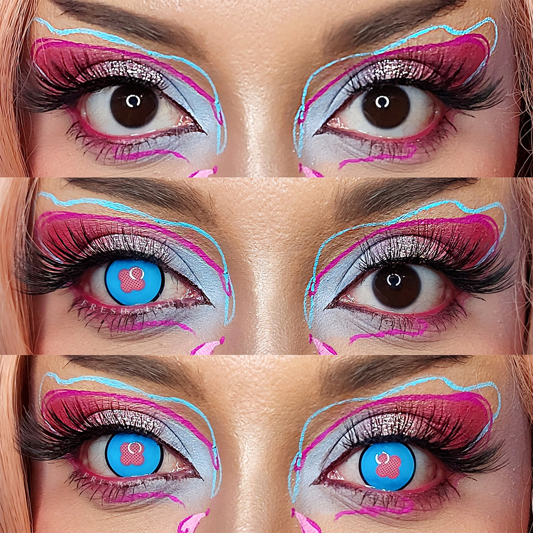 Hibana Blue Costume Yearly Contact Lenses