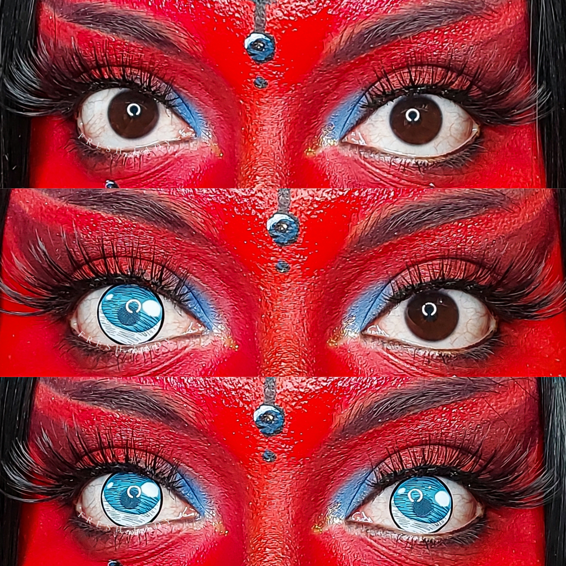 Kumooni Blue Costume Yearly Contact Lenses