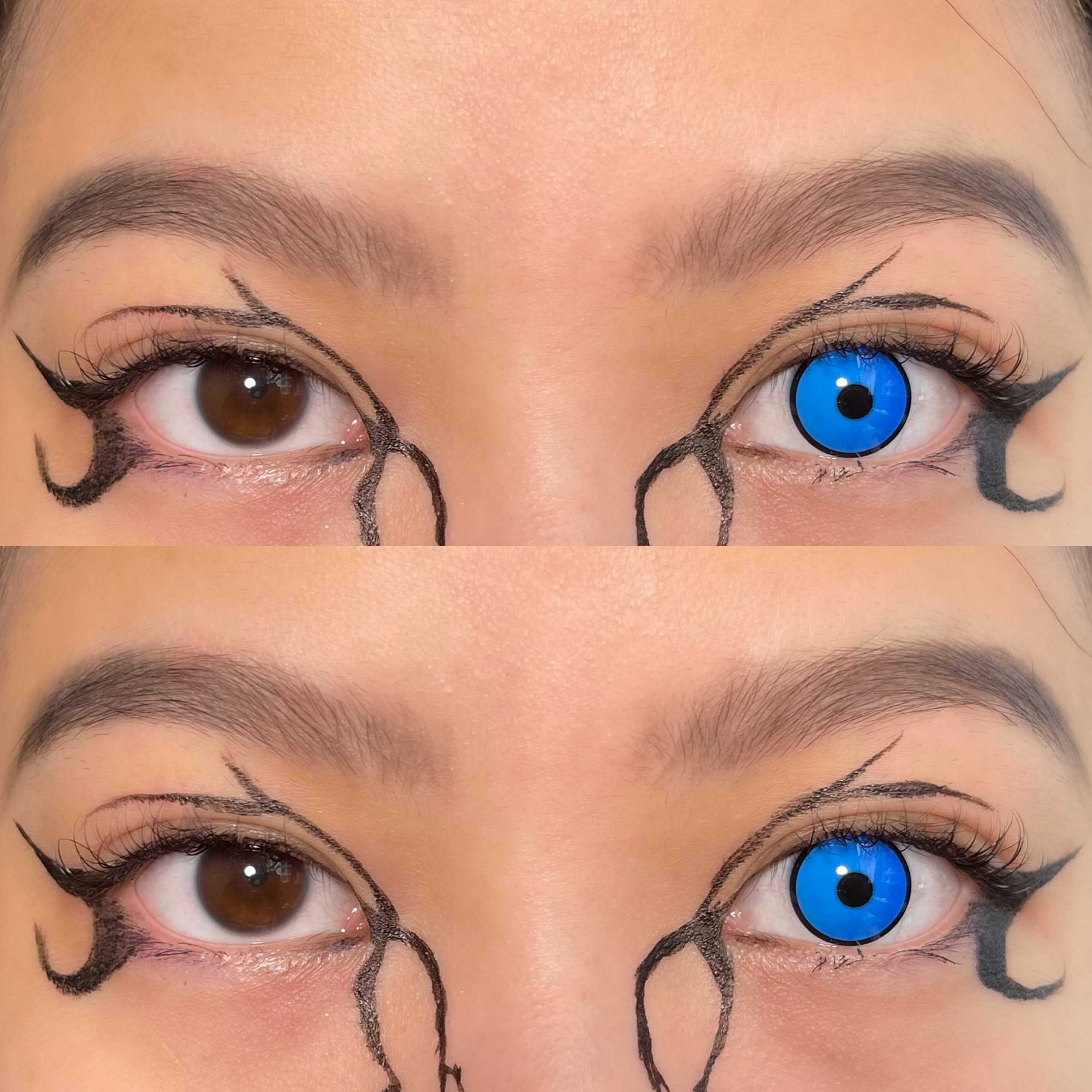 Obsidian Blue Costume Yearly Contact Lenses