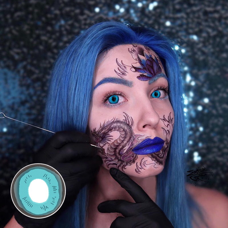 Mcdull Blue Costume Yearly Contact Lenses