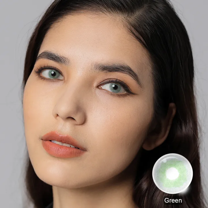 Yukon Green & Polar Lights Grey & Emerald & Forest Swan & Vanilla Gray Contact Lenses