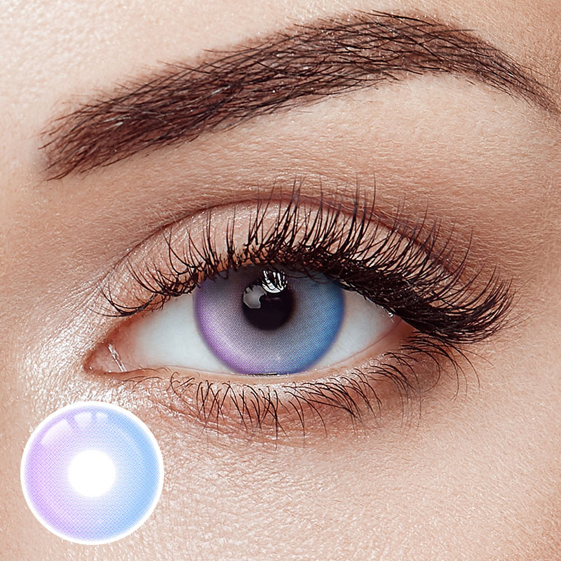 Periwinkle Purple Prescription Yearly Contact Lenses
