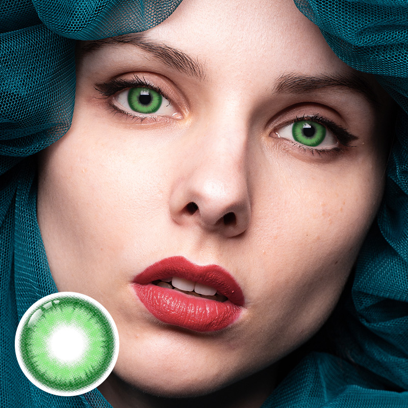 Zodiac Green Prescription 6 Months Contact Lenses | 2pcs