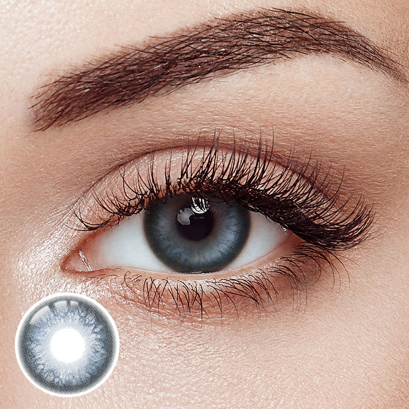 Ice Valley Blue Prescription Yearly Contact Lenses