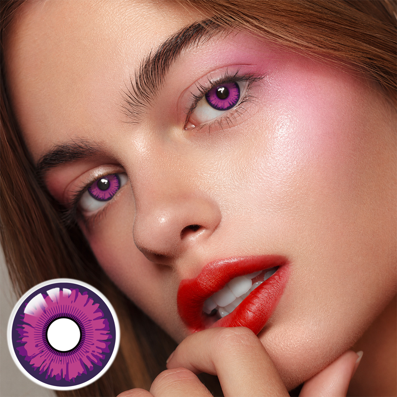 Wicked Enigma Purple Costume 6 Months Contact Lenses | 2 Pcs