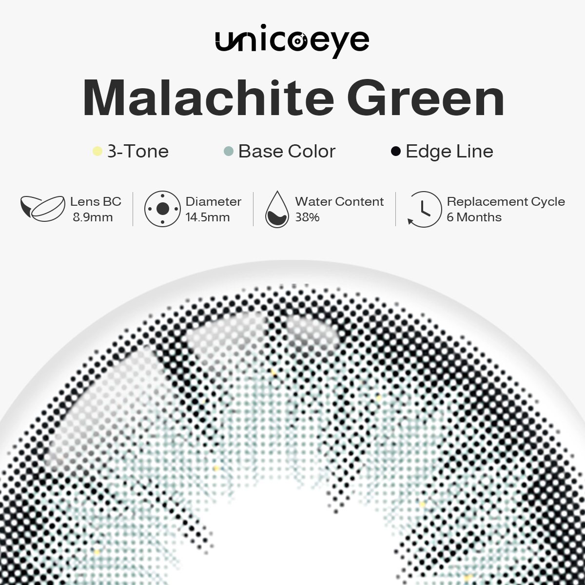 Malachite Green 6 Months Contact Lenses | 2 Pcs