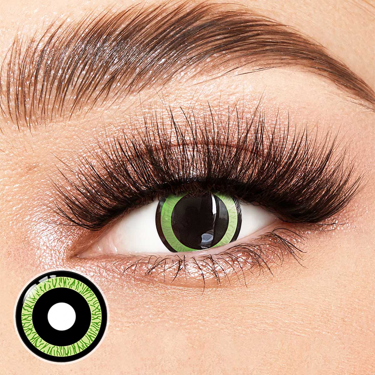 Eagle Nebula Green Costume Yearly Contact Lenses