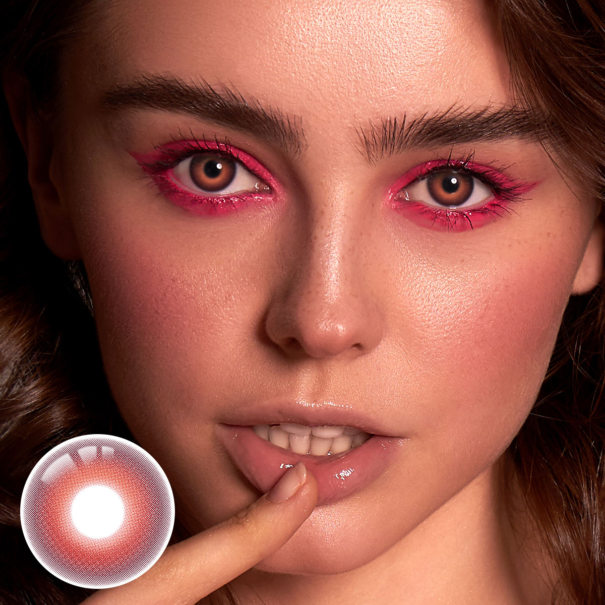 Pigment Red Yearly Contact Lenses