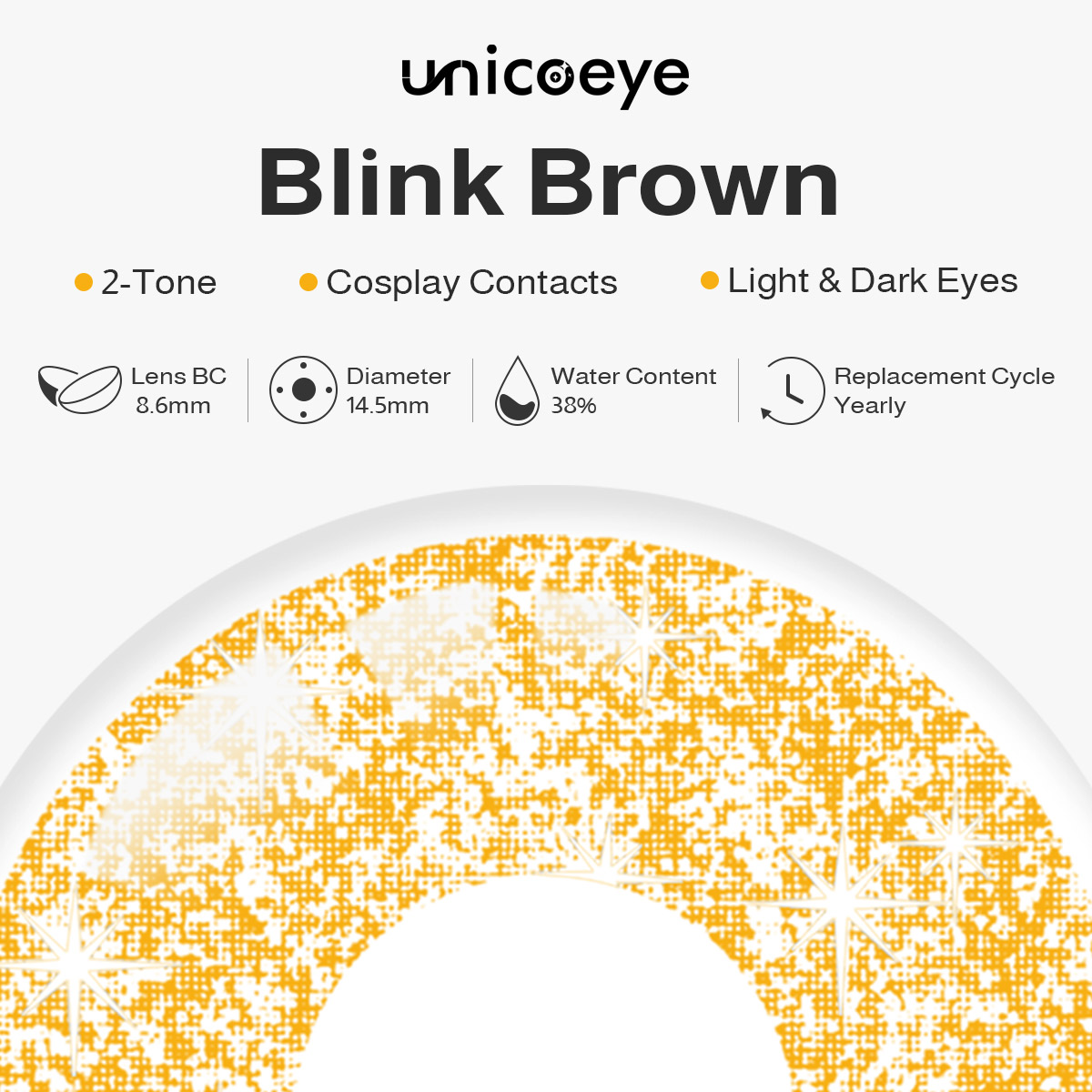 Blink Brown Costume Yearly Contact Lenses