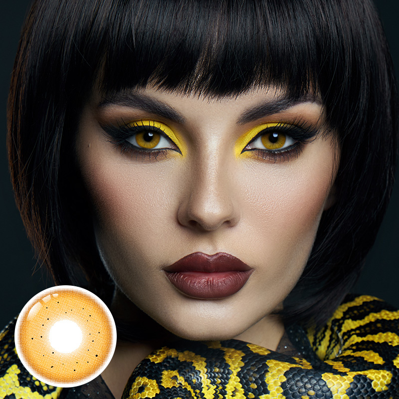 Dottie Yellow Prescription 6 Months Contact Lenses | 2 Pcs