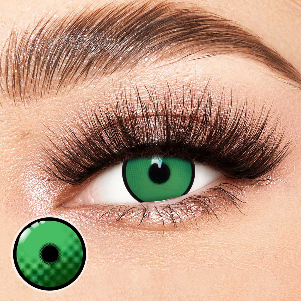 Obsidian Green Costume Yearly Contact Lenses