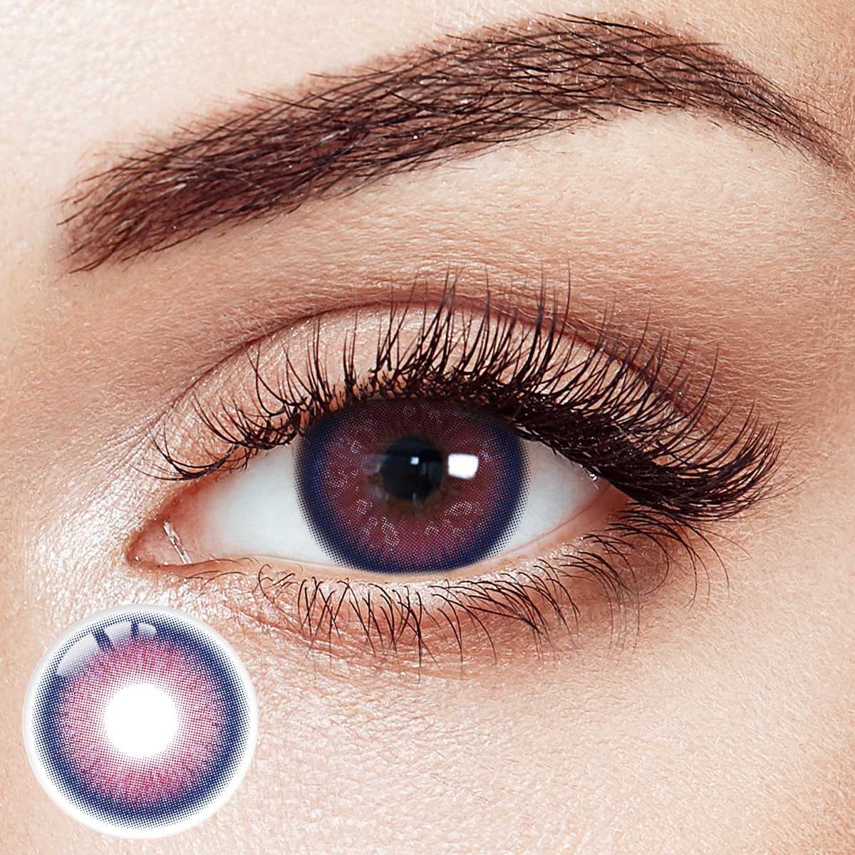 Puffstar Pink Prescription Yearly Contact Lenses | 2 Pcs