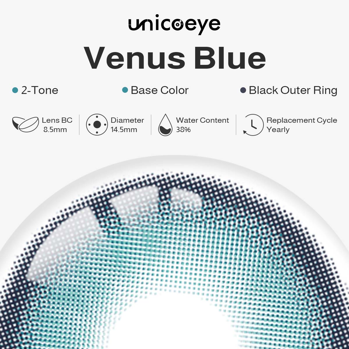 Venus Blue Yearly Contact Lenses