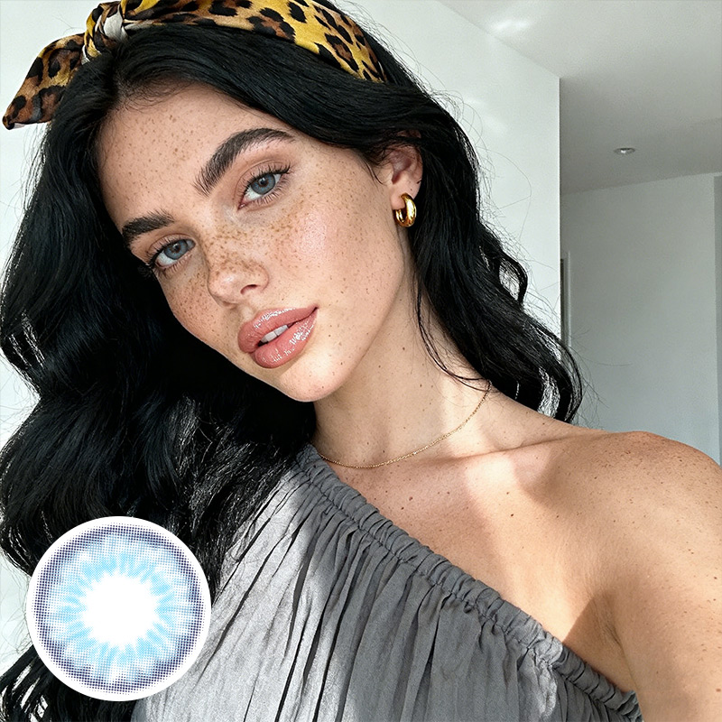 Kiwi Blue 6 Months Contact Lenses | 2 Pcs