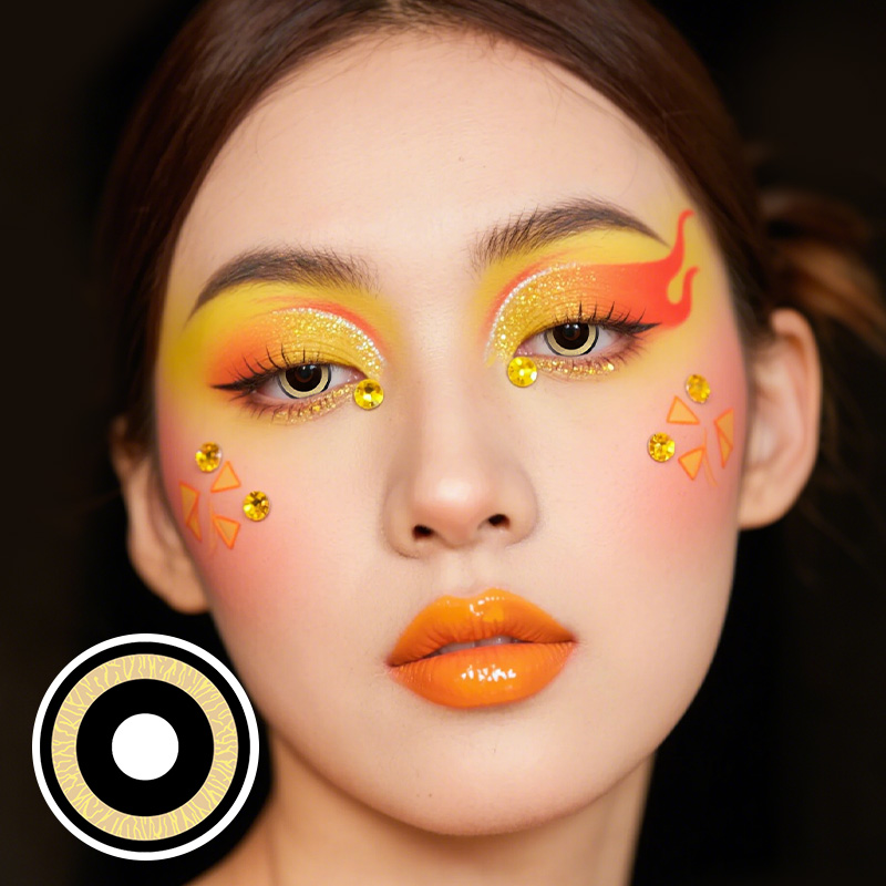Eagle Nebula Yellow Costume Yearly Contact Lenses