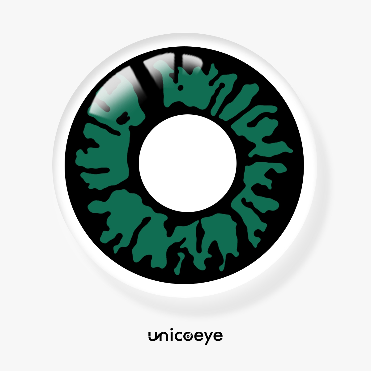 Toxic Emerald Green Costume Yearly Contact Lenses | 2 Pcs