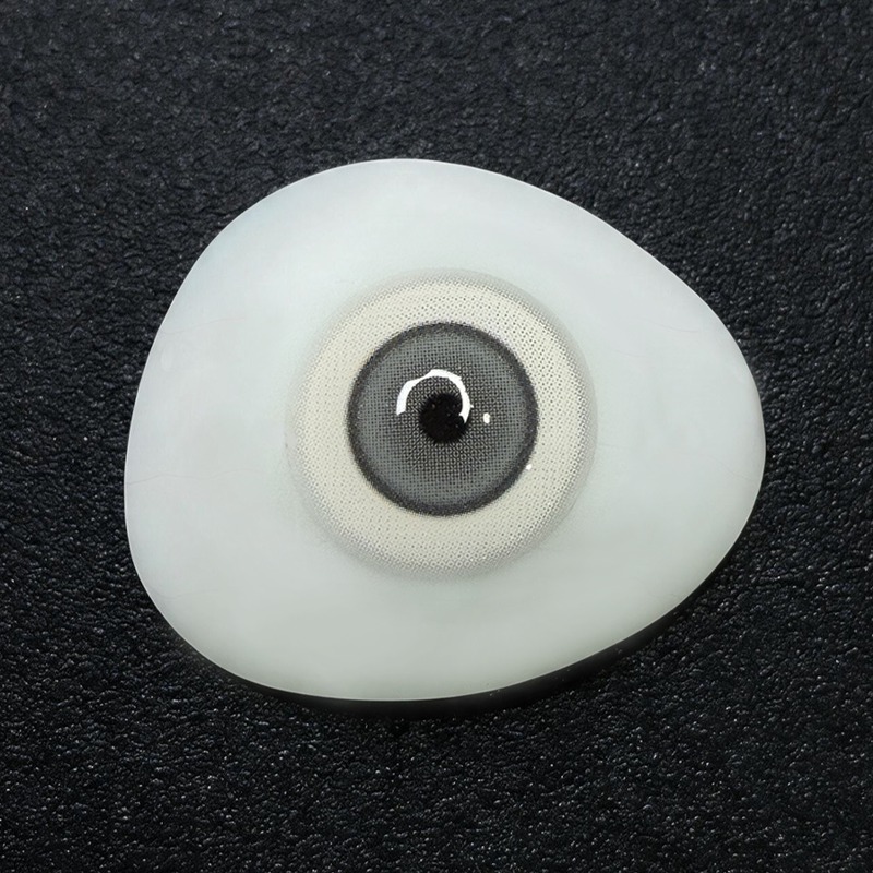 Ghoul Grey Costume Yearly Contact Lenses | 2 Pcs
