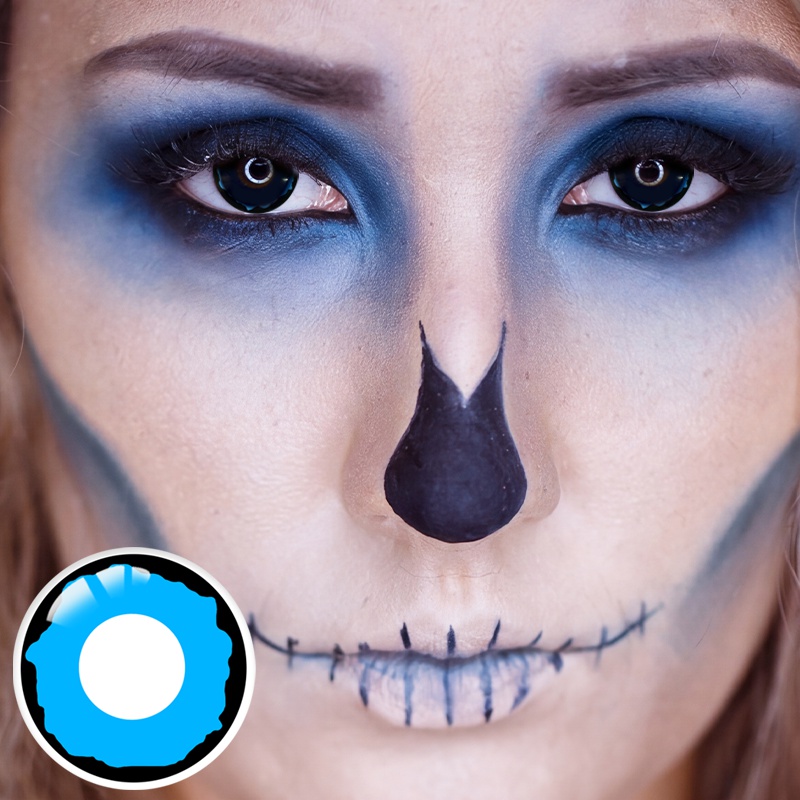 Royal Abyss Blue Costume Yearly Contact Lenses | 2 Pcs
