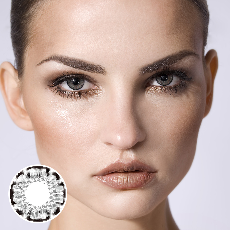Glitch Gray 6 Months Contact Lenses | 2 Pcs
