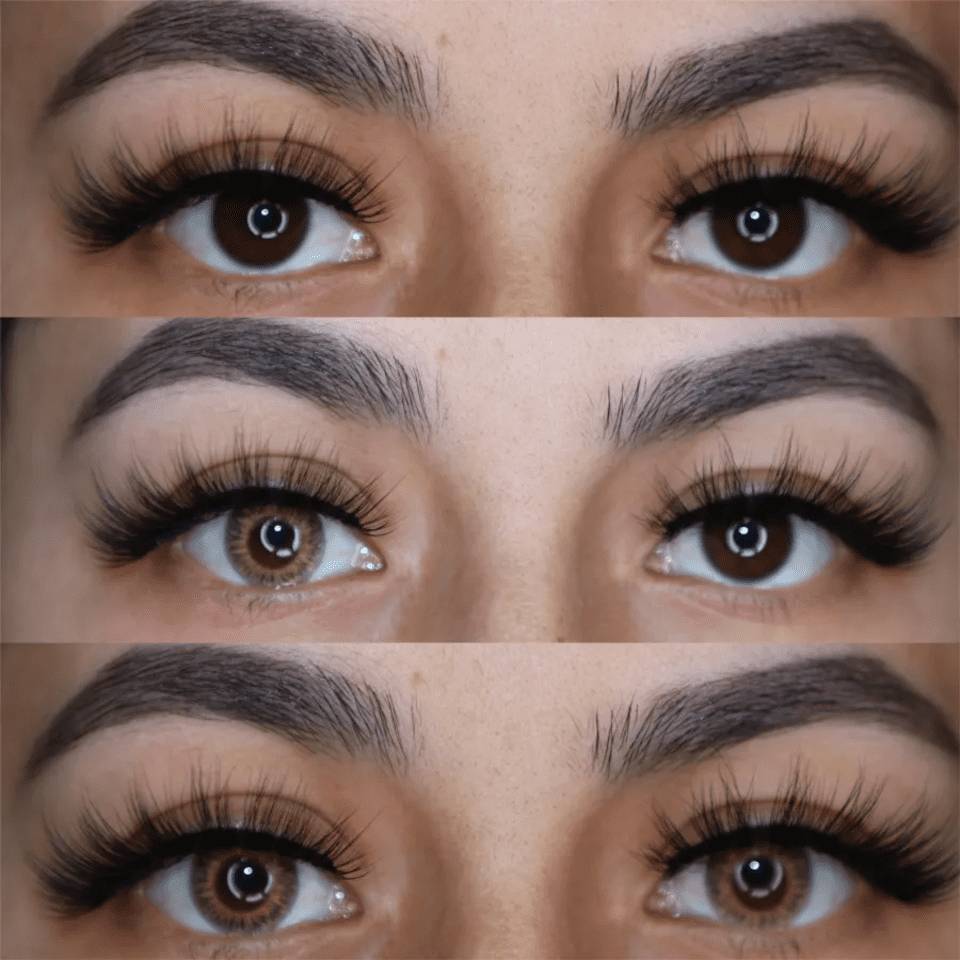 colored contact lenses before and after