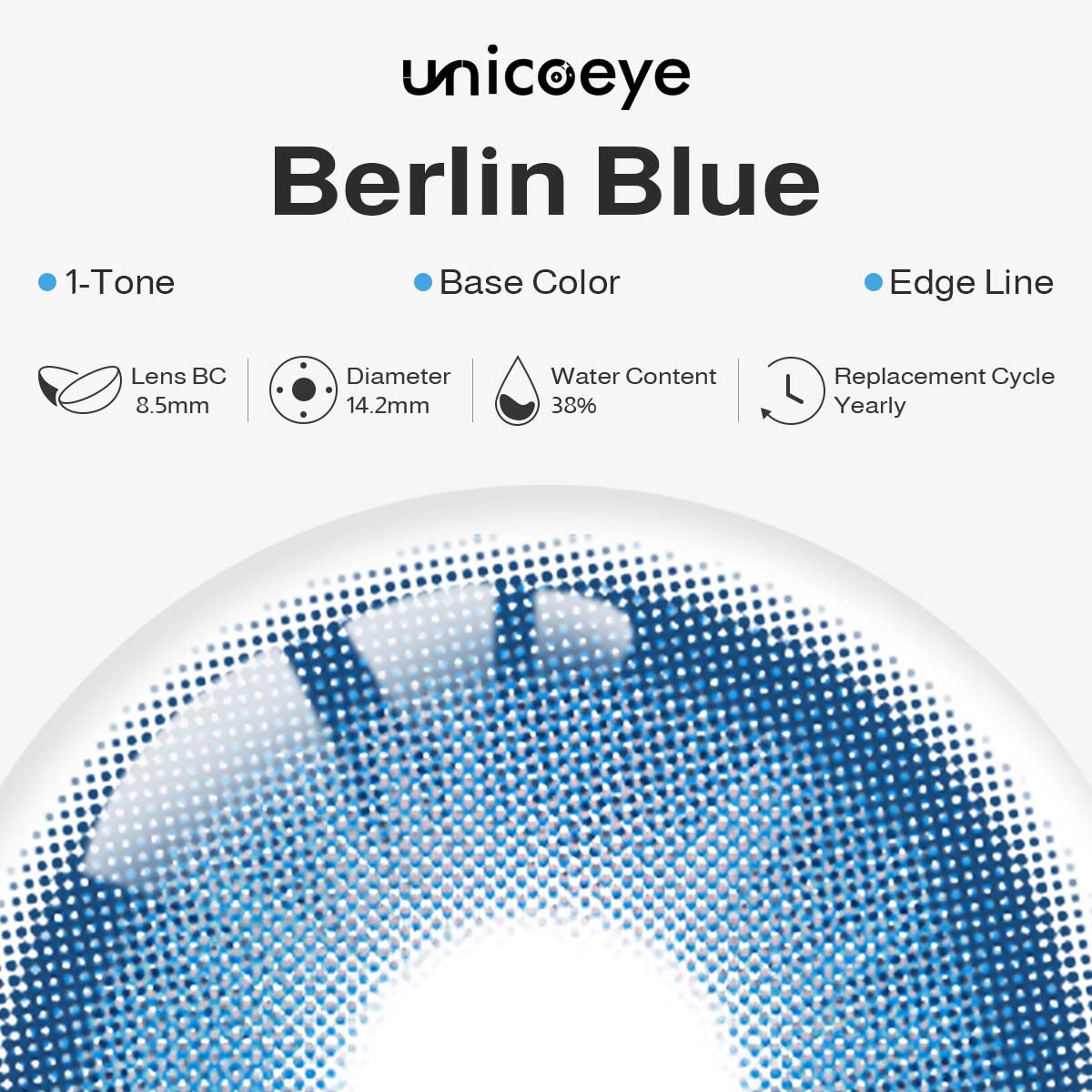 Berlin Blue Yearly Contact Lenses