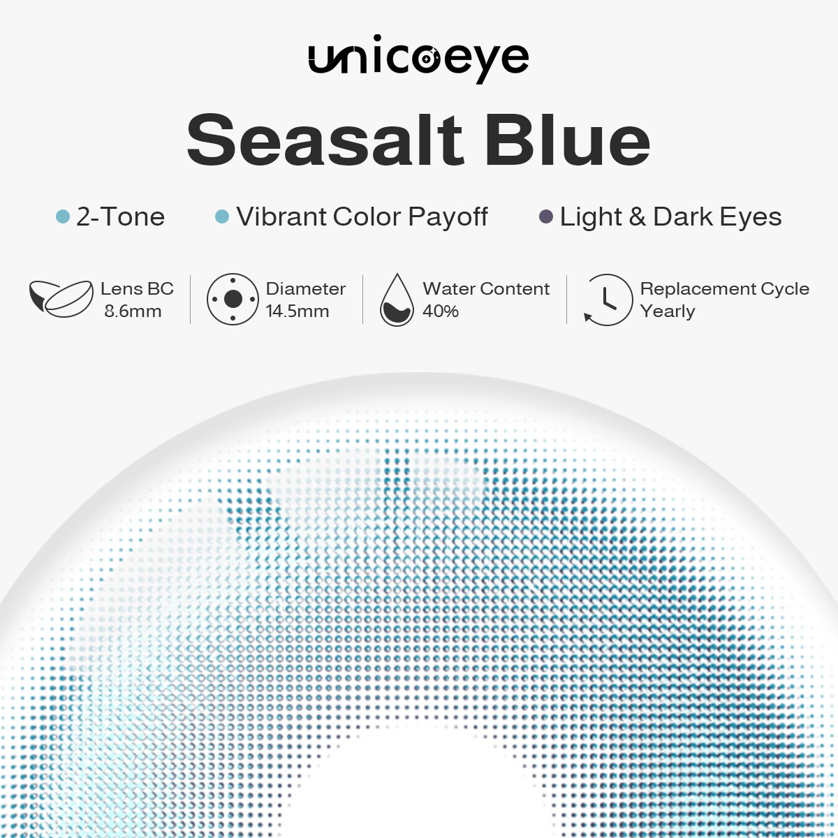 Seasalt Blue Yearly Contact Lenses