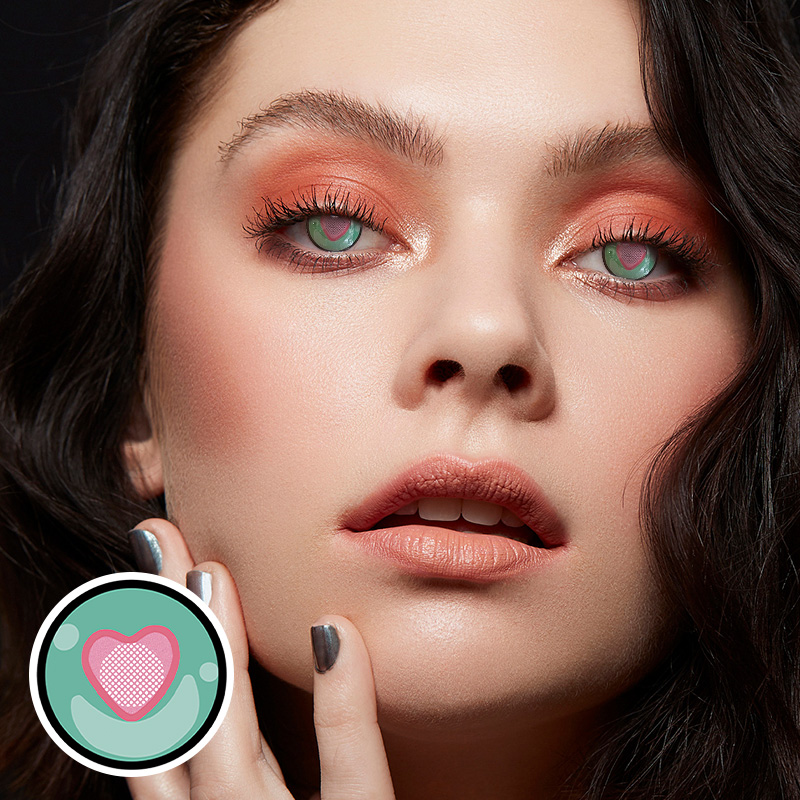 Puppet Green Costume Yearly Contact Lenses