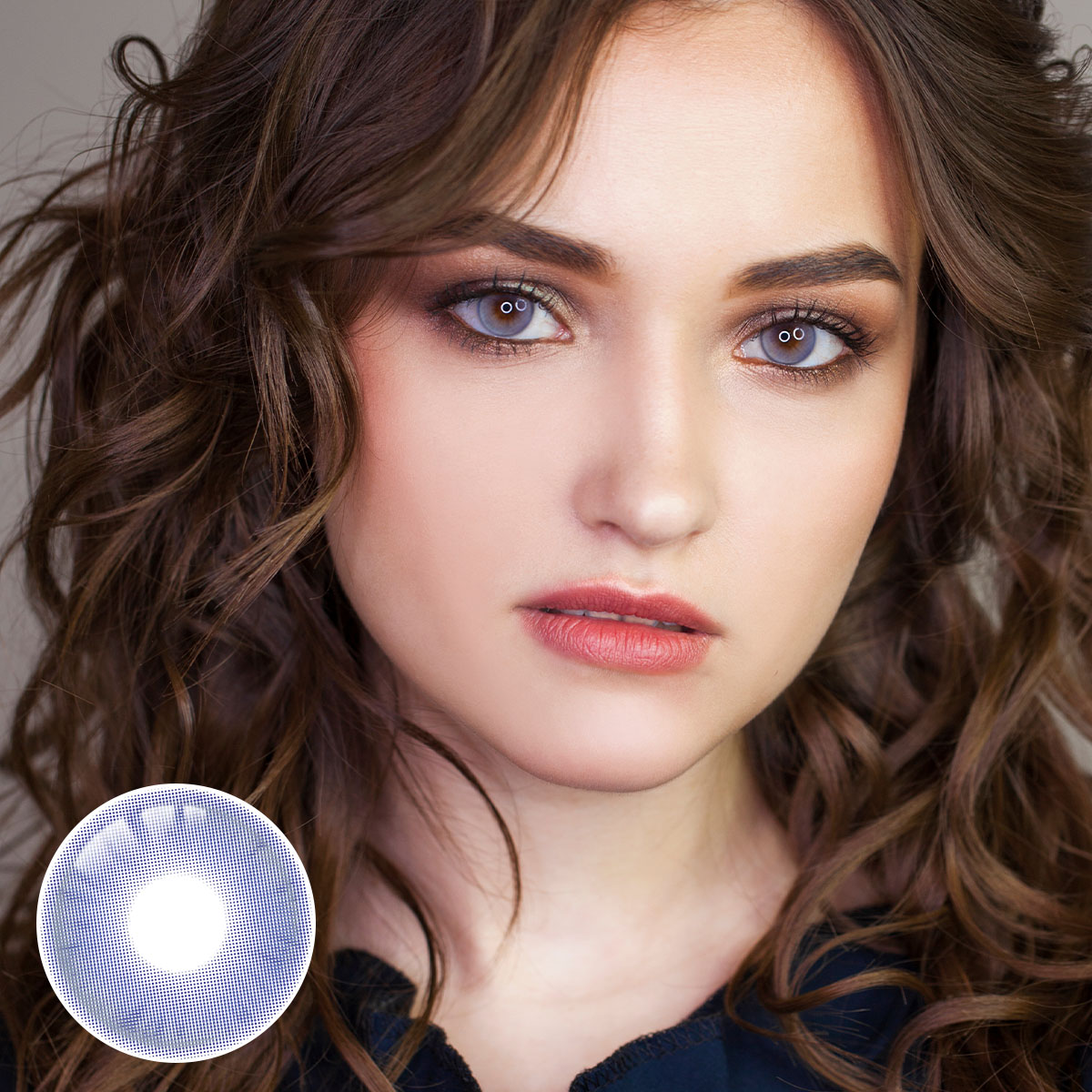 Water Lily Purple Yearly Contact Lenses