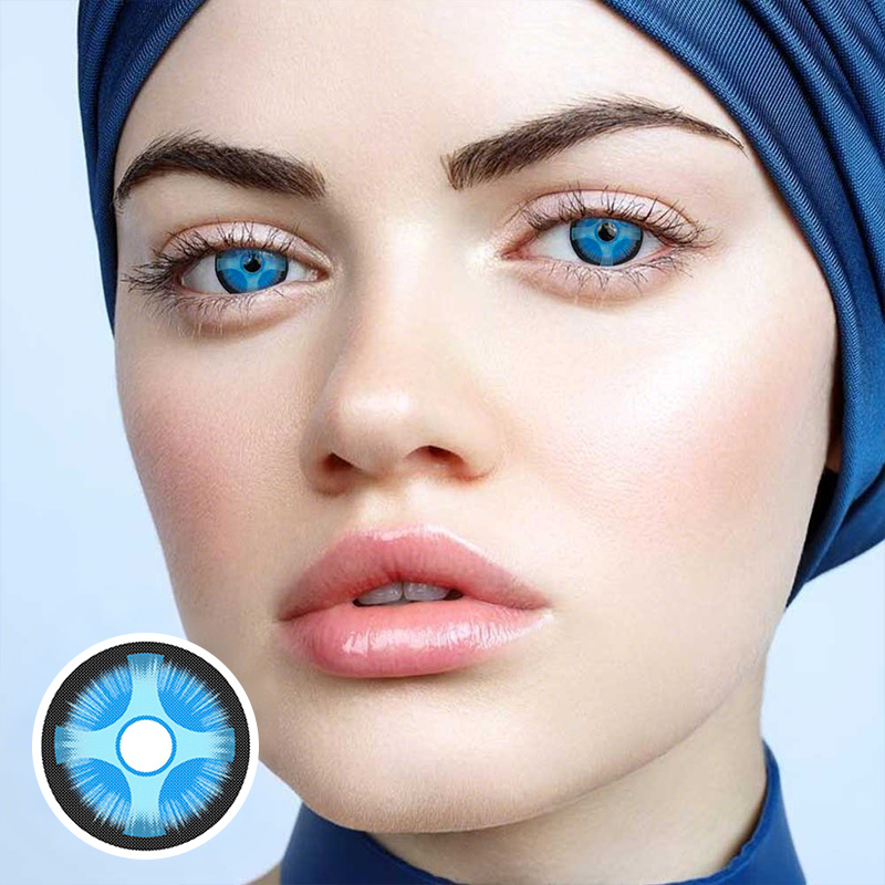 Decim-Eye Blue Costume Yearly Contact Lenses