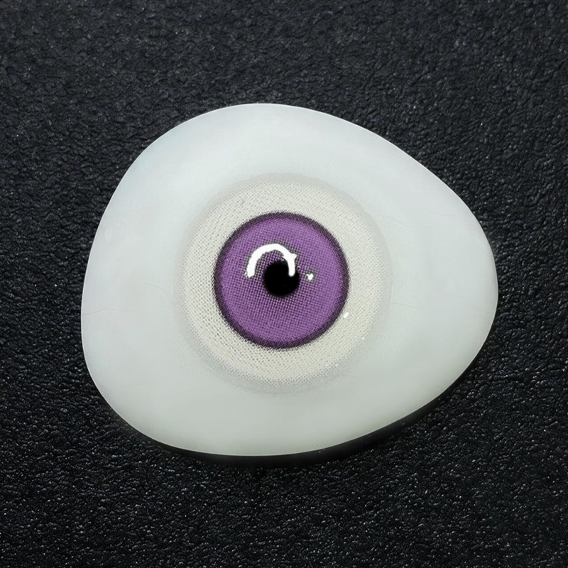 Ghoul Purple Costume Yearly Contact Lenses | 2 Pcs