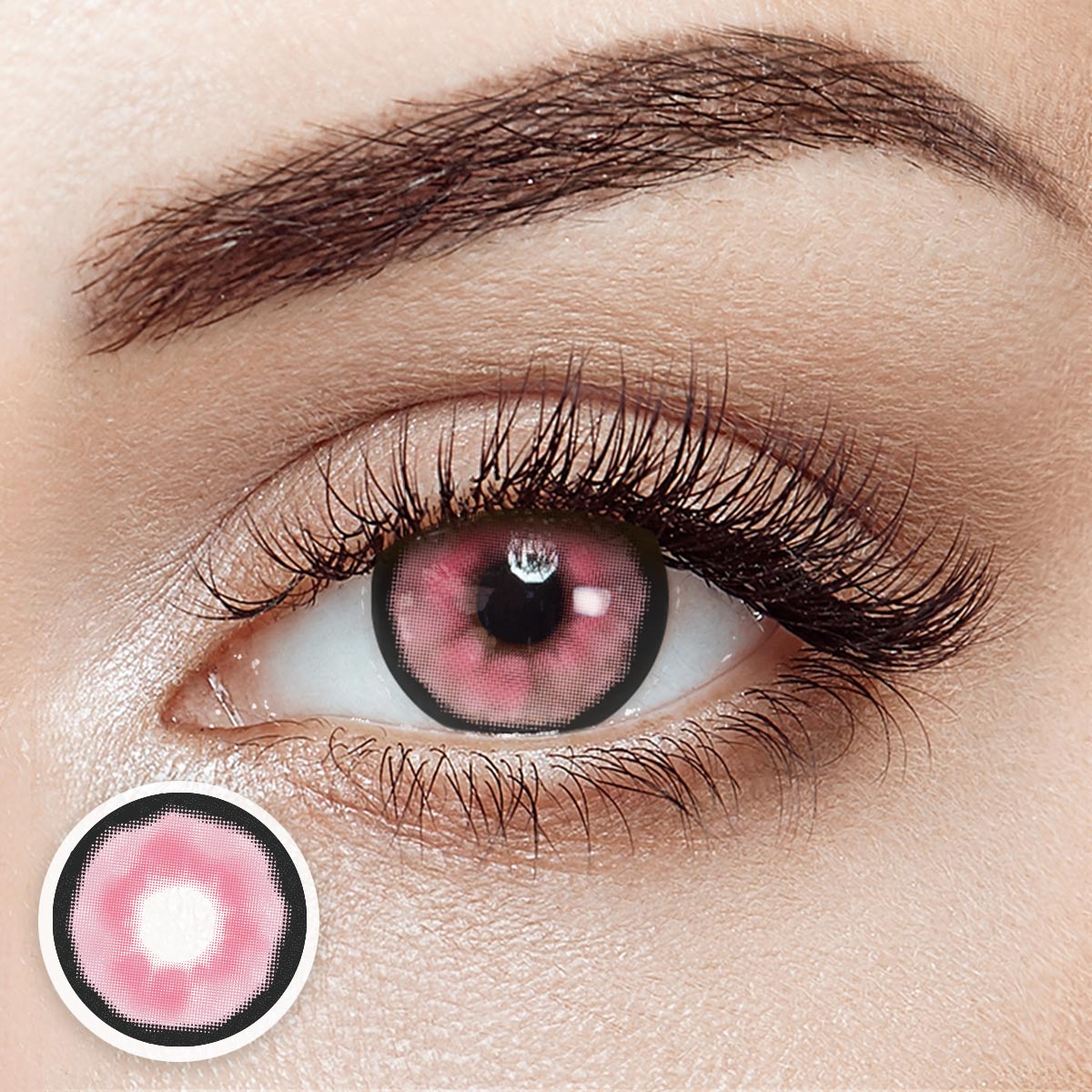 Cyberdoll Pink Costume 6 Months Contact Lenses  | 2 Pcs