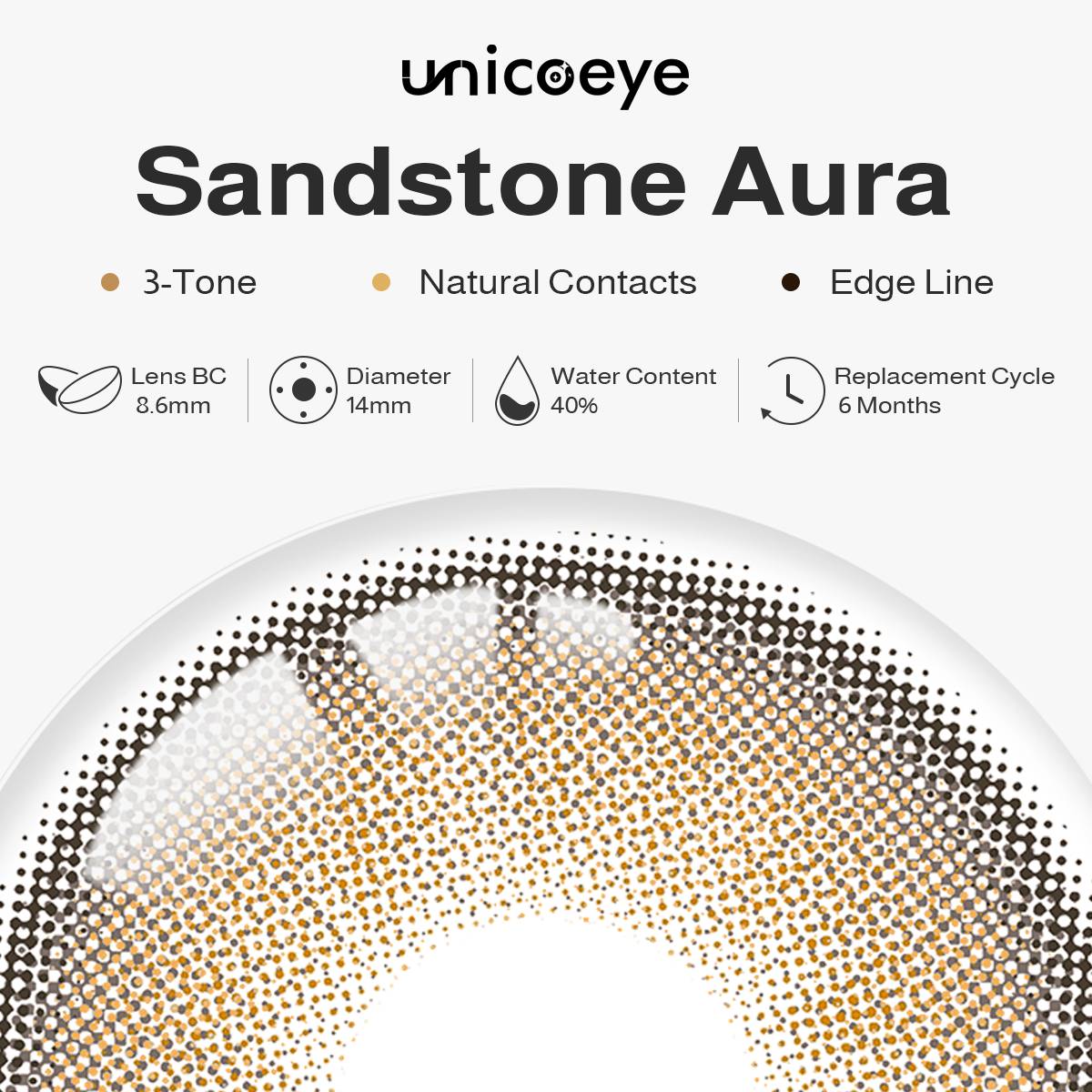 Aura Glow Brown 6 Months Contact Lenses | 2 Pcs