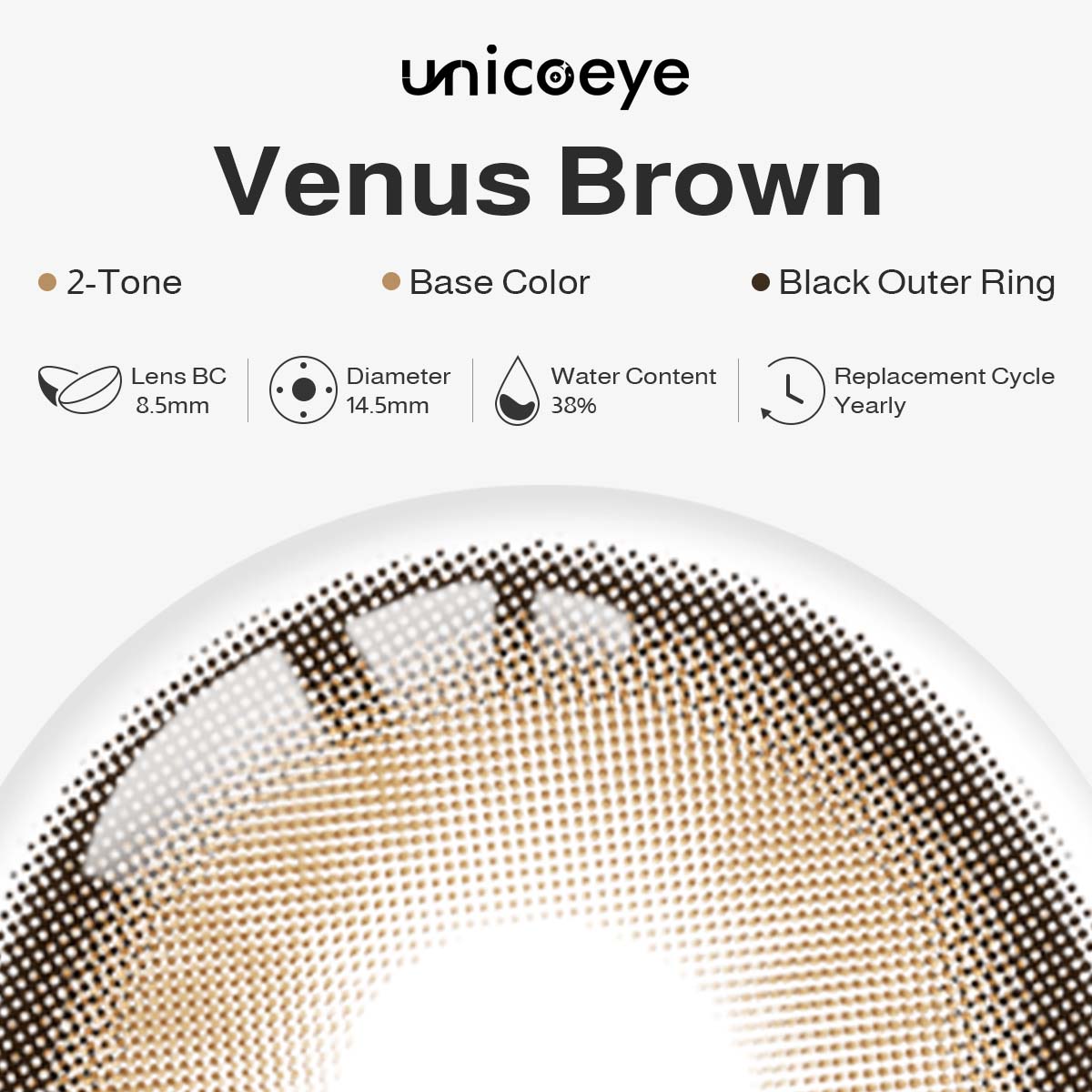 Venus Brown Yearly Contact Lenses