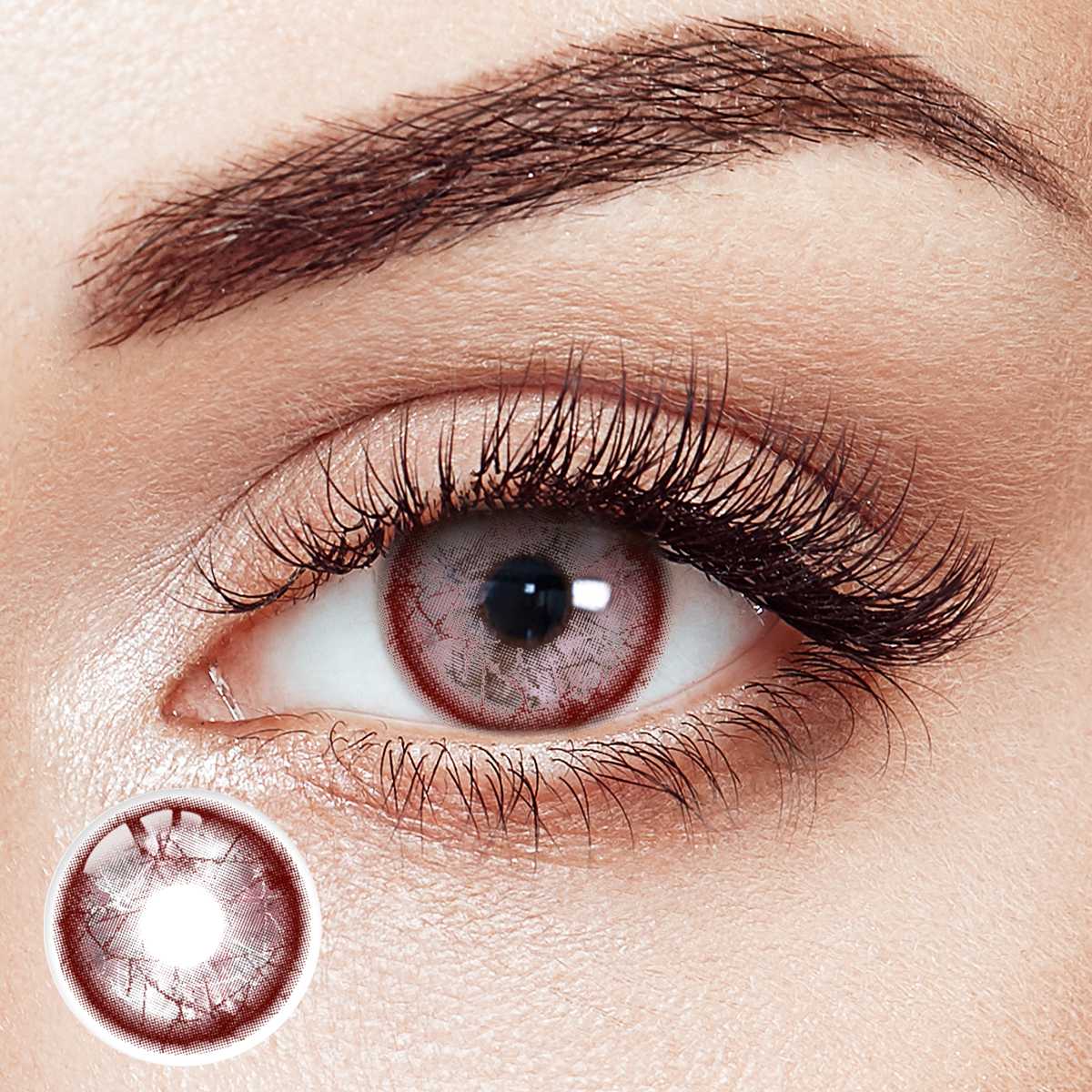 Vircus Code Redcore Red Costume Yearly Contact Lenses | 2 Pcs