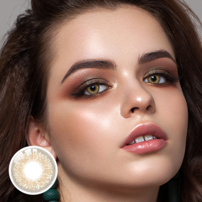 Little Wild Cat Brown Prescription Yearly Contact Lenses