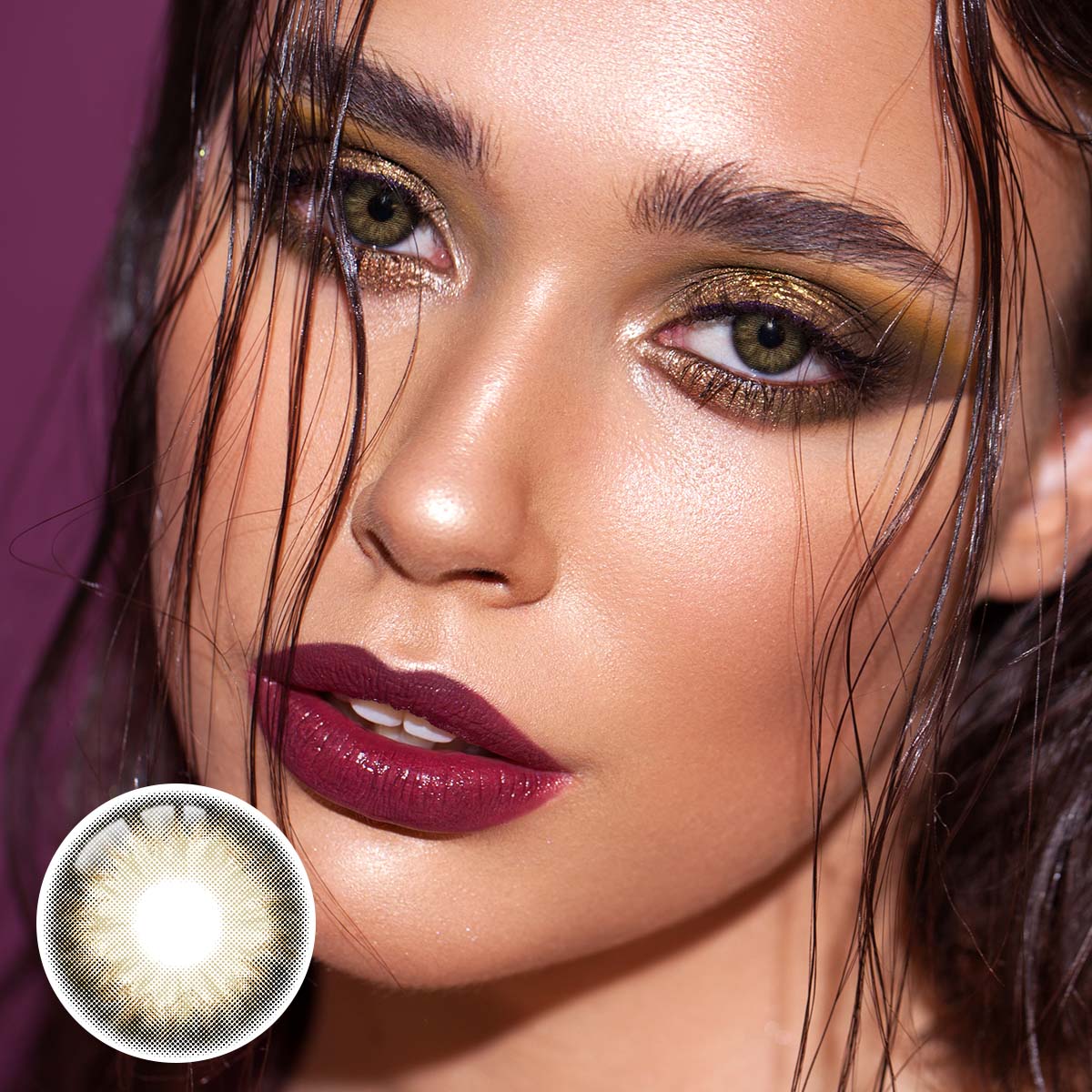 Miki Brown Yearly Contact Lenses