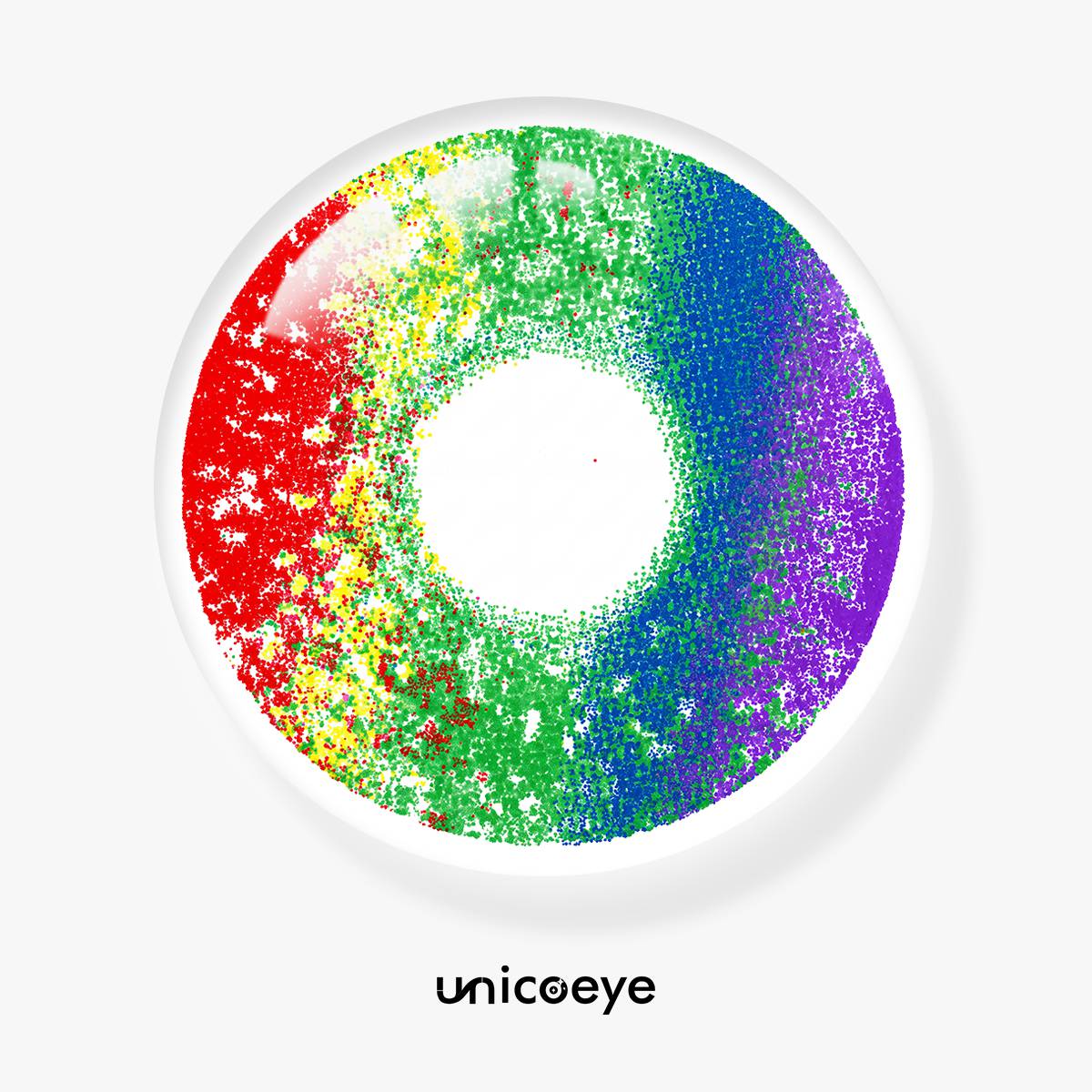 Prismatic Muse Rainbow Costume Yearly Contact Lenses | 2 Pcs