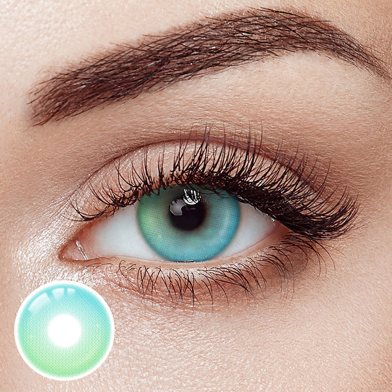 Lime Breeze Green Prescription Yearly Contact Lenses