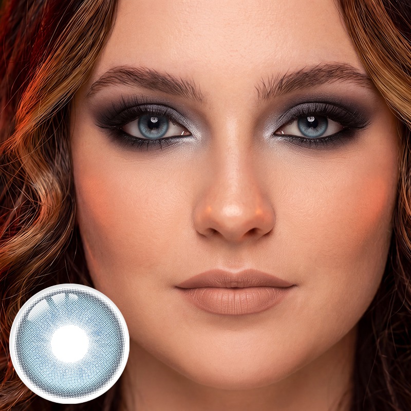 Aura Glow Blue 6 Months Contact Lenses | 2 Pcs