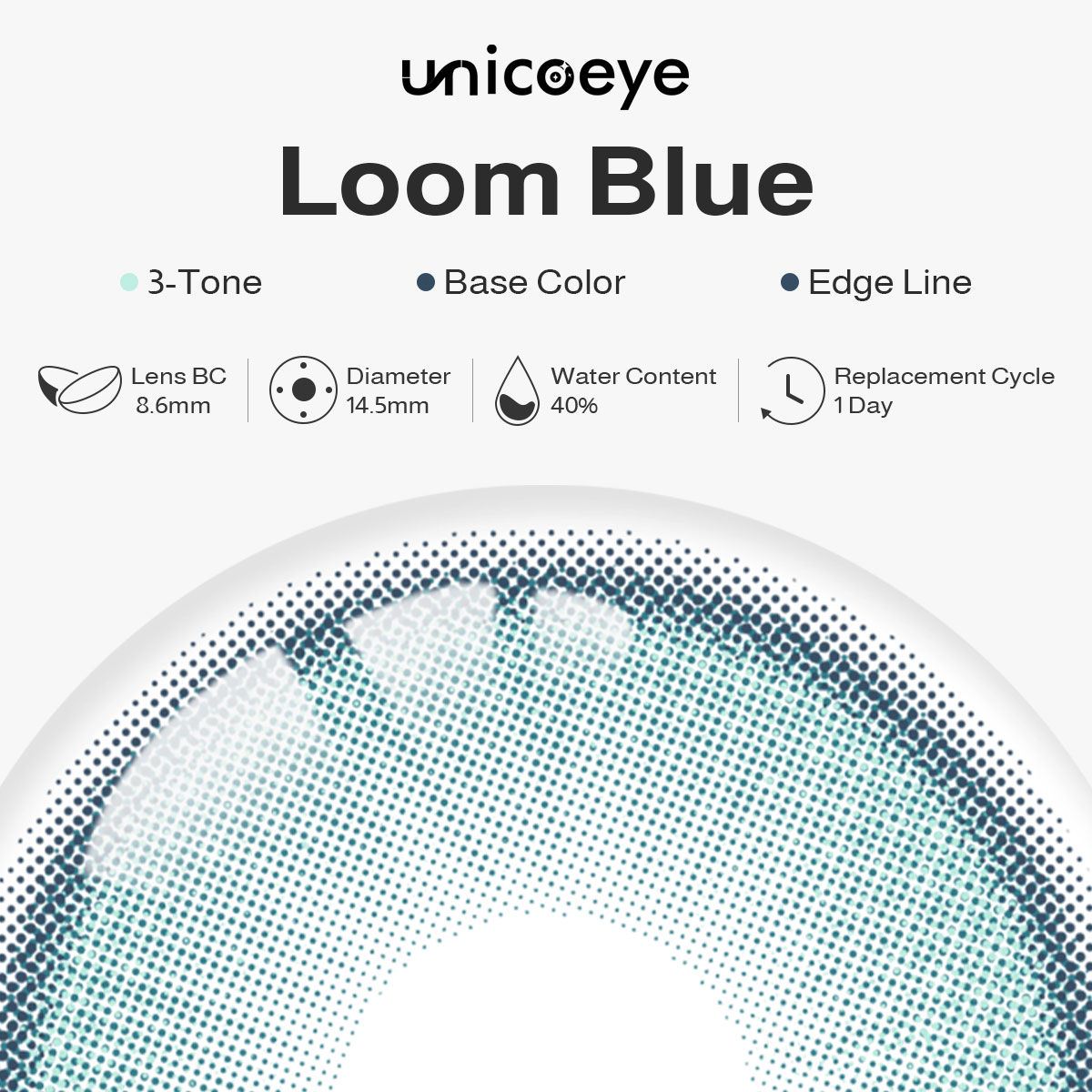 Loom Blue Prescription Daily Contact Lenses | 2 Pcs