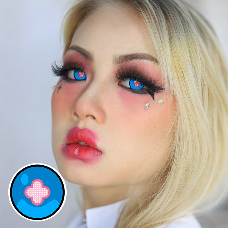 Hibana Blue Costume Yearly Contact Lenses