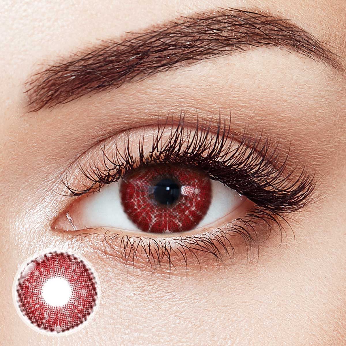 Solomon Red Yearly Contact Lenses