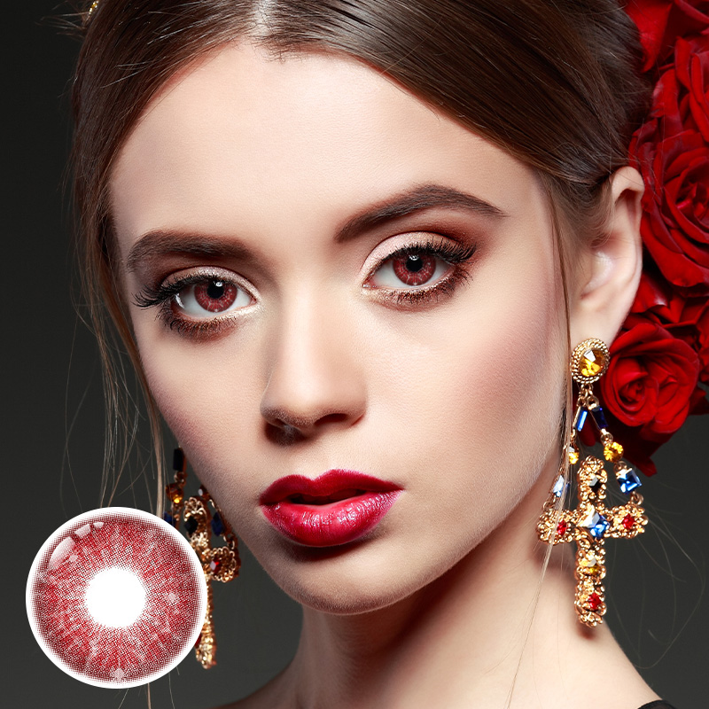 Solomon Red Yearly Contact Lenses