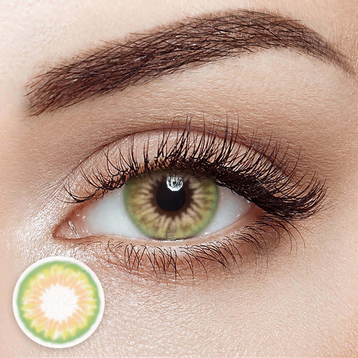 Kiwi Green 6 Months Contact Lenses | 2 Pcs